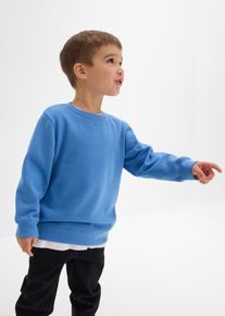Sweatshirt aus weichem Baumwoll-Mix (2er Pack), blau, Gr&ouml;&szlig;e 128/134, mit Baumwolle, bonprix