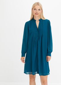 Chiffonkleid, petrol, Gr&ouml;&szlig;e 40, bonprix