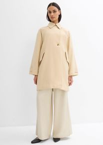 Trenchcoat in A-Linie, beige, Gr&ouml;&szlig;e 52, bonprix