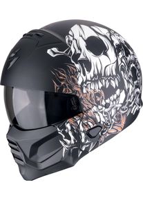 Scorpion EXO-Combat II Genesis, modular helmet , color: Matt Black/White/Gold , size: XXL