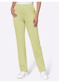 Heine Dames Sweatbroek met zijdematte glans in pistache ,maat 34, Witt, 50% Modal, 44% Polyester, 6% Elastan