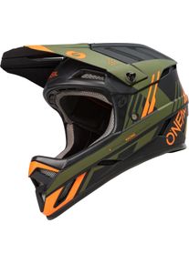 O Neal ONeal Backflip Strike S23, casque de v&eacute;lo , couleur: Mat Noir/Orange/Olive , taille: L