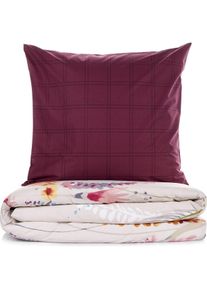 L'essentiel L'essentiel, Bettw&auml;sche, Flos Ranforce Quilt Cover Set (Bettw&auml;sche Set, 200 x 200 cm)