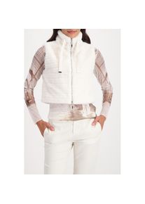 monari, Damen, Fellimitatweste &raquo;Weste fake fur&laquo; Regular fit mit Stehkragen, almond, 44, almond, Stylische Fellimitatweste von monari