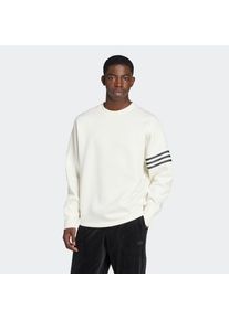 adidas originals, Herren, Sweatshirt &raquo;NC LS OS CREW&laquo;, sportlicher Stil, Oversized-Silhouette, asymmetrische 3-Streifen, Off White, XXL, Off White, 