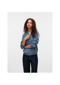 V&eacute;ro Moda Vero Moda, Damen, Bomberjacke &raquo;VMCOCO L/S BOMBER NOOS&laquo; in modisch kurzer Form, mit Stretch, China Blue, M, China Blue, &Uuml;bergangsjacke von Vero Moda