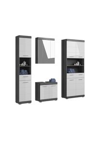 Salle de bains combin&eacute;e 4 &eacute;l&eacute;ments SEWULA