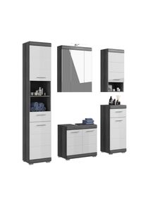 Salle de bains combin&eacute;e 6 &eacute;l&eacute;ments SEWULA