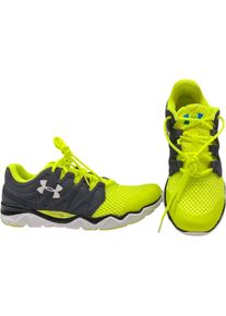 Under Armour, Herren, Hallenschuhe, Micro G Optimum, Sport Shoes, Grey/Neon, For Men (46), Grau