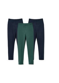 Tchibo - 3 Leggings - M&auml;dchen - Gr. 134/140 - dunkelblau