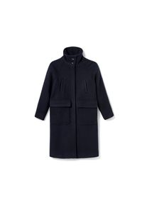 Nah/Studio Mantel - recycelte Wolle - Gr. 42 - dunkelblau