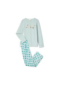 Tchibo - Piżama flanelowa &bdquo;Mickey i przyjaciele&rdquo; - kobieta - rozmiar 134/140 - kolor: beżowy/biały