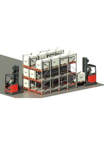 Scaffale portapallet a gravit&agrave; - kaiserkraft