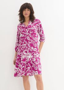 M&ouml;nstrad viskoskl&auml;nning - lila - storlek 36 - bonprix