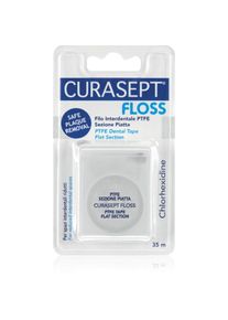 CURASEPT Dental Tape PTFE Flat Section dental tape with Teflon surface with antibacterial ingredients 35 m