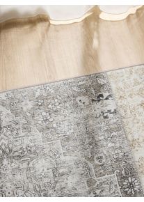 benuta Basic Couloir George Gris 80x240 cm - Tapis poil ras / effet us&eacute;