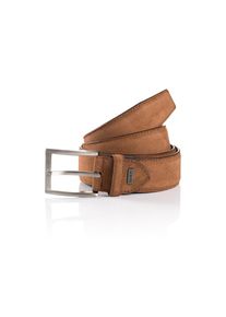 MONTI, Herren, Lederg&uuml;rtel &raquo;TORONTO&laquo; Veloursoptik, matt, elegant, weich, mit Logo, Hellbraun, Hellbraun, Herreng&uuml;rtel von MONTI