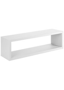 Xora Wandregal , Wei&szlig; , Holzwerkstoff , 59x17x14.5 cm , Typenauswahl, h&auml;ngend, in verschiedenen Gr&ouml;&szlig;en erh&auml;ltlich , Wohnzimmer, Regale, Wandregale