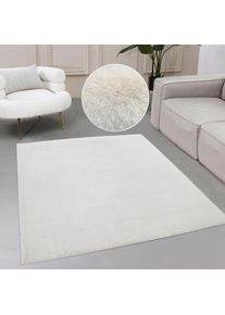 my home, Fellteppich &raquo;Balu, Kunstfellteppich, Modern, Langflor Teppich&laquo; rechteckig 20 mm H&ouml;he Kaninchenfell-Haptik, kuschelig, weich, Wohnzimmer, 
