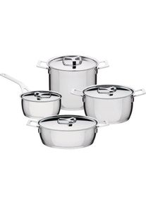 Alessi Pots Pans, Pfanne + Kochtopf, Silber