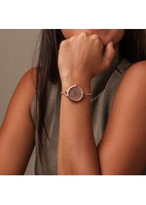 Holzkern; Reloj de Madera Blissed (Nogal/Rosa dorado), Mujer, Madera natural