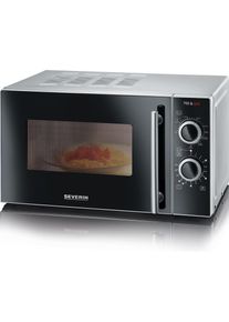 Severin Mw 7875, Mikrowelle, Schwarz, Silber