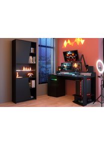 Parisot Bureau gamer avec 1 &eacute;tag&egrave;re GAMING 2