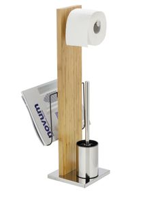 Wenko Serviteur WC avec porte-journaux PORTOFINO