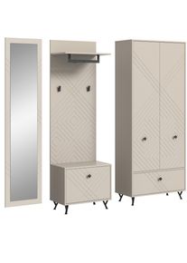 Vestiaire combin&eacute; 4 &eacute;l&eacute;ments TAPI