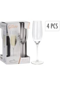 Koopmann Lot de 4 fl&ucirc;tes &agrave; champagne EH