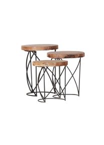 Gutmann Lot de 3 tables d'appoint NATURE