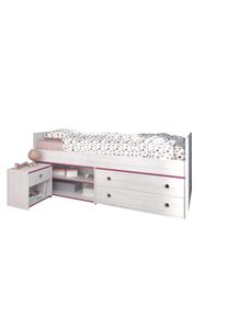Parisot Lit avec rangement et chevet SMOOZY 24b