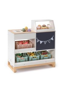 Musterkind Kaufladen, Naturfarben, Wei&szlig;, Holz, 30x64x59 cm, EN 71, CE, FSC 100%, Spielzeug, Holzspielzeug