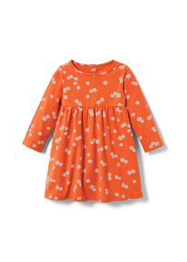 Tchibo - Kleinkind-Jerseykleid - M&auml;dchen - Gr. 98/104 - wei&szlig;/gebl&uuml;mt