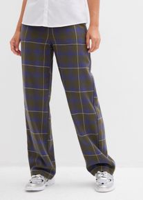 bonprix D&aacute;mska Flanelov&eacute; nohavice z čistej bio bavlny, zelen&aacute;, 42