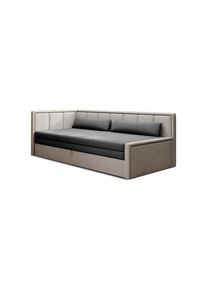 Mid.you R&eacute;camiere , Anthrazit, Hellgrau , Textil , 82x77x214 cm , Wohnzimmer, Sofas & Couches, Sofas, Recamieren