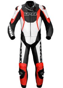 Spidi Sport Warrior Touring, cuir costume 2pcs. , couleur: Noir/Rouge , taille: 54