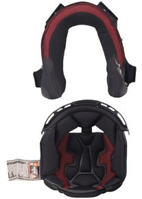 LS2 FF910, lining/cheek pads , color: Black/Red , size: XXL