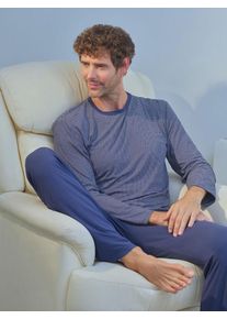 zd ZERO DEFECTS Pyjama long 'Modal Gentle winter pyjama set' bleu taille 2XL