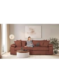 Home Affaire Big-Sofa &raquo;Soft&Cosy XL, B: 246 cm - OTTO. Verl&auml;ssliche Qualit&auml;t.&laquo; Mega-Sofa, Cord oder Chenille-Struktur, mit Federkern & 4 Zierkissen
