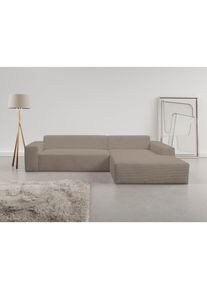 WERK2 Ecksofa &raquo;Zeus-XL, Mega-Sofa mit gro&szlig;er Sitztiefe, Stellma&szlig;e 311cm x 210cm&laquo; Curvy Trend Garnitur mit urbaner Optik, bequem, Big-Sofa, L-Form