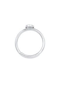Elli Silberring &raquo;Ring Verstellbar Initiale Kreis 925 Sterling Silber&laquo; silberfarben, Gr&ouml;&szlig;e 0