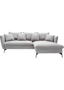 OTTO home Ecksofa &raquo;LIVORNO, 258 cm, L-Form, &laquo; Schlaffunktion u. Bettkasten (139/224cm), Samt, Struktur, Webstoff