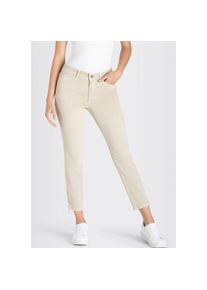 MAC 7/8-Jeans &raquo;Dream Chic&laquo; verk&uuml;rzte Form mit Rei&szlig;verschluss beige, Gr&ouml;&szlig;e 34