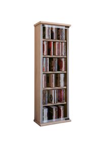 Vcm Media-Regal &raquo;Holz CD DVD Stand Regal Schrank Classic Glast&uuml;r&laquo;