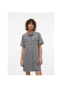 V&eacute;ro Moda Vero Moda Jeanskleid &raquo;VMJENNIE SS SHORT DENIM DRESS NOOS&laquo; Brusttaschen blau, Gr&ouml;&szlig;e L