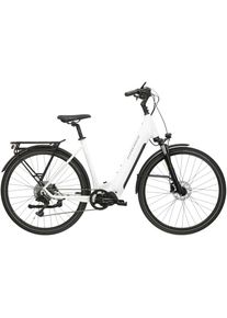 Kross &raquo;KROSS E-Trekkingrad Trans 5.0 28" wei&szlig; 9 G&auml;nge&laquo; 9 Gang microSHIFT ADVENT M619 Schaltwerk Kettenschaltung Mittelmotor 250 W Pedelec, 