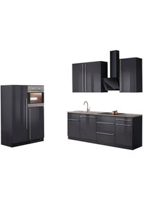 Wiho-K&uuml;chen wiho K&uuml;chen K&uuml;chenzeile &raquo;Chicago&laquo; mit E-Ger&auml;ten, Gesamtbreite 330 cm