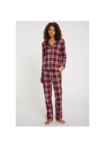 Lascana Pyjama Set, 3-teilig, incl. Schlafmaske rot, Gr&ouml;&szlig;e 32/34
