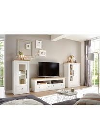 Home Affaire Wohnwand &raquo;Westminster TOPSELLER!&laquo; Set, Vitrine, Lowboard, Kommode, 3 Stk. tlg.